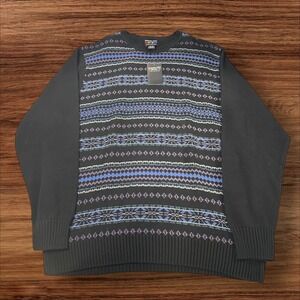 Vintage Alexander Julian Colours Sweater Crewneck Patterned‎ Knitwear XXL